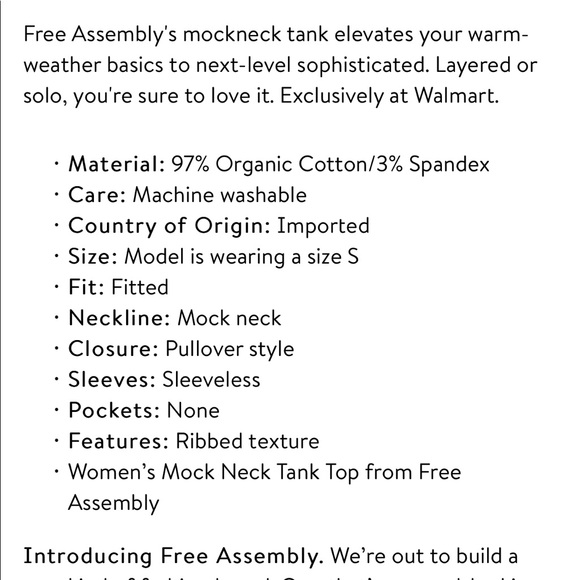 NEW Free Assembly Tank - Picture 4 of 5